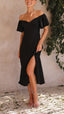 Seraphina Sleeve Off-Shoulder Maxi Dress