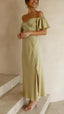 Seraphina Sleeve Off-Shoulder Maxi Dress