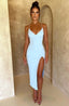 Lysandra Midi Dress - Light Blue