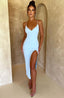 Lysandra Midi Dress - Light Blue