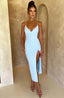 Lysandra Midi Dress - Light Blue