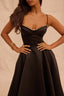 Lysandra Midi Dress - Black
