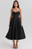 Lysandra Midi Dress - Black