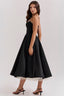 Lysandra Midi Dress - Black