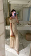 Virelle Off Shoulder Pleated Maxi Dress