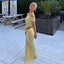 Seraphiel Off-Shoulder Mesh Maxi Dress