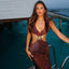 Virella Slim-Fit Open Back Cutout Maxi Dress