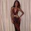 Virella Slim-Fit Open Back Cutout Maxi Dress