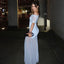 Serenelle Maternity Off-Shoulder Pleated Mesh Maxi Dress