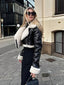 Solenne Cropped Shearling Jacket