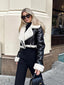 Solenne Cropped Shearling Jacket