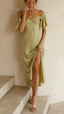 Seraphina Sleeve Off-Shoulder Maxi Dress
