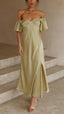 Seraphina Sleeve Off-Shoulder Maxi Dress