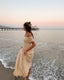Virelle Off Shoulder Pleated Maxi Dress