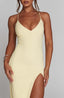 Aloura Midi Dress - Lemon
