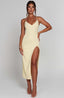 Aloura Midi Dress - Lemon