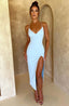 Lysandra Midi Dress - Light Blue