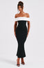 Mirella Midi Dress - Black/White