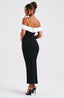 Mirella Midi Dress - Black/White