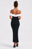 Mirella Midi Dress - Black/White