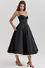 Lysandra Midi Dress - Black