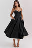 Lysandra Midi Dress - Black