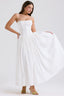 Sylvie White Cotton Midi Sundress