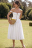 Celina Midi Dress - Ivory