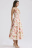 Amorette Midi Sundress - Pink Peony