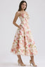Amorette Midi Sundress - Pink Peony