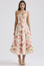 Amorette Midi Sundress - Pink Peony