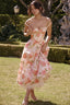 Amorette Midi Sundress - Pink Peony